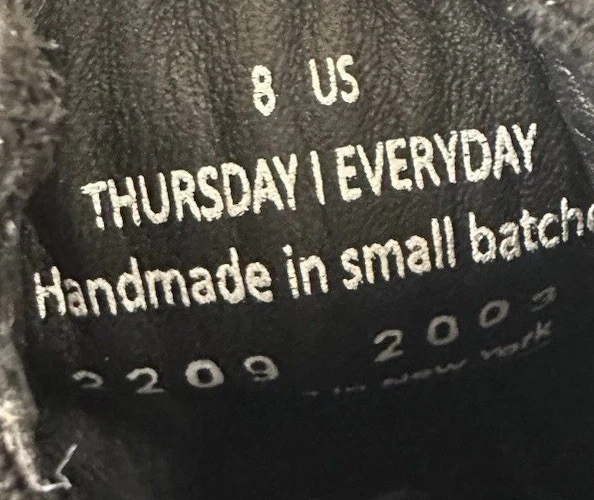 Thursday Everyday Boot Co. Legend Botas de Cuero Nobuck Negras para Mujer Talla 8 Nuevas Foto 4 de 4