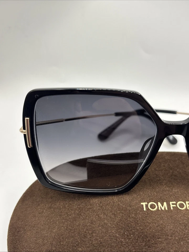 Tom Ford Joanna Butterfly Sunglasses TF1039 01B Black 59mm FT1039 - Image 3 of 4