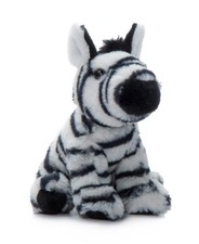 The Petting Zoo Zebra Stuffed Animal Plushie, Gifts for Kids, 6 in, Multi