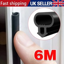 6M UPVC Window & Door Gasket Seal Flipper Double Glazing Rubber Draught Sealer