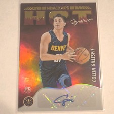 Panini 2022-23 NBA Hoops Collin Gillespie RC Auto #HSR-CGL Nuggets