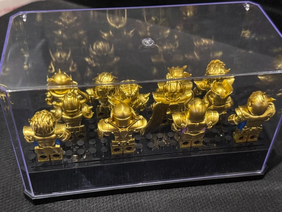 Minifigura personalizada de Saint Seiya Virgo Shaka con base para regalo cumpleaños de 2 pulgadas Foto 4 de 4