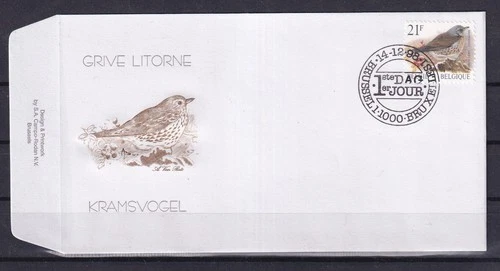 [LM78002] Belgium N°2792FDC Buzin Birds First Day Cover COB € 5,50 SUPERB