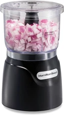 Electric Vegetable Chopper & Mini Food Processor 3-Cup, 350W, Black