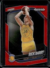 2024-25 Panini Prizm Black Rick Barry Legends Red Prizm #/299 Warriors