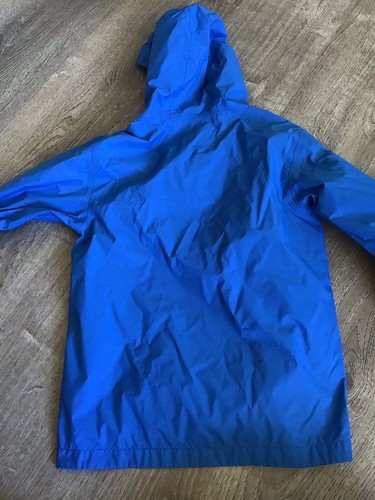 The North Face Jacket Boys M Medium Blue Hyvent Waterproof Shell Hooded Full Zip - Picture 7 of 7