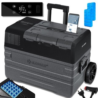 RETOURE Kompressor Kühlbox elektrisch Gefrierbox 42L Camping Auto Kühlschrank