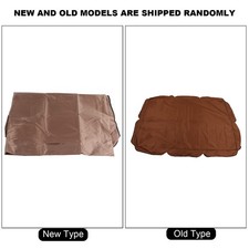 Brown Outdoor Swing Canopy Silver Coated Oxford Cloth Waterproof Swing Chai OU