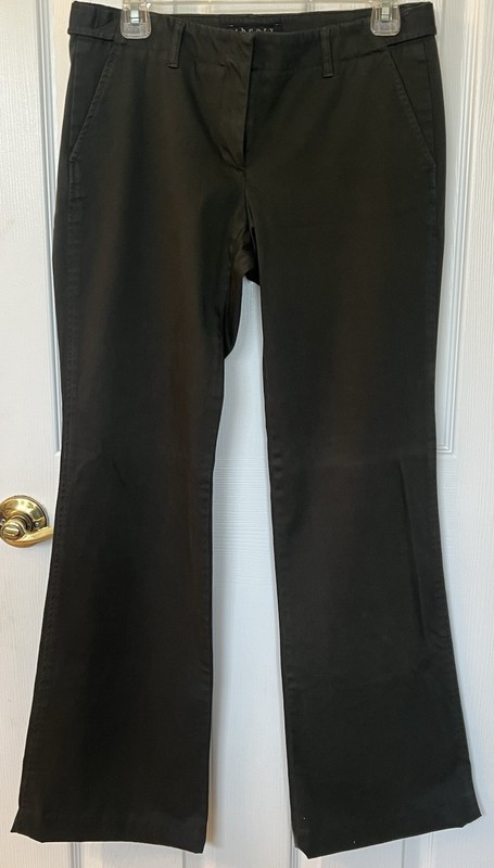 Theory Women’s Sz 6 Cotton Blend Army Green Career Pants Trousers EUC