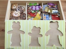 Melissa  Doug Wooden Bear Family Dress-Up Puzzle Set - GREAT FOR PRESCHOOLS