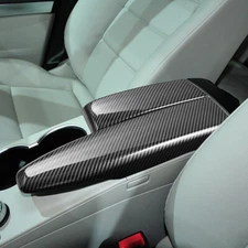 ABS Carbon Fiber Car Center Armrest Box Cover Case For Benz GLK X204 2008-2015