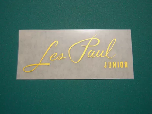 GIBSON Les Paul JUNIOR Repair Logo Decal Instant Lettering Type guitar
