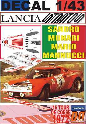 DECAL LANCIA STRATOS HF S.MUNARI R.MONTECARLO 1978 DnF (04 DECAL LANCIA STRATOS HF S.MUNARI R.MONTECARLO 1978 DnF (04