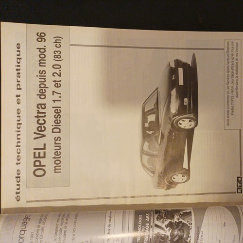 revue technique Opel Vectra B 1.7 TD 2.0 Di 16v GL CD rta Opel Vectra diesel - Imagen 3 de 13