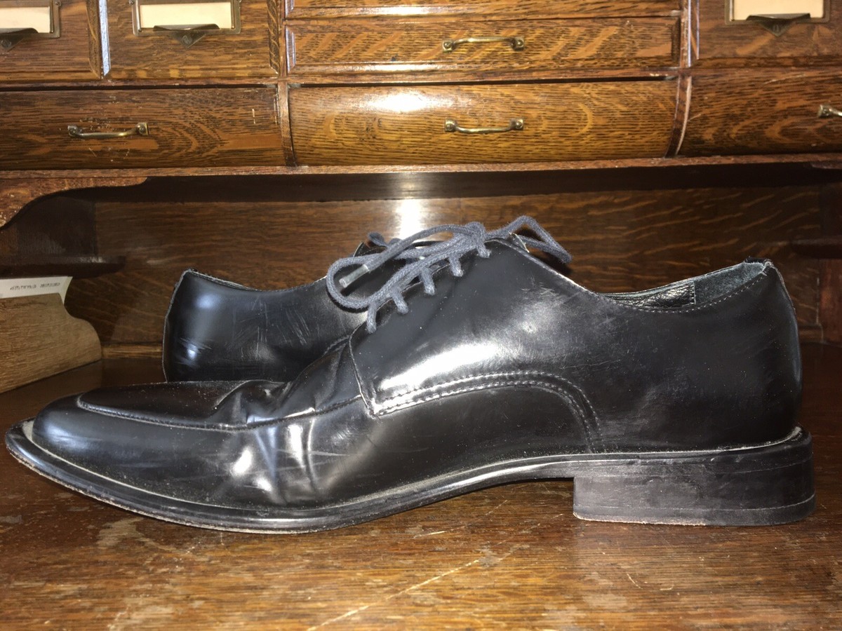Via Spiga Vero Cuoio Silvio Men’s Oxford Shoe Vero Cuoio Handmade Leather Oxfords: Navy Blue Italian Shoes  main image 4