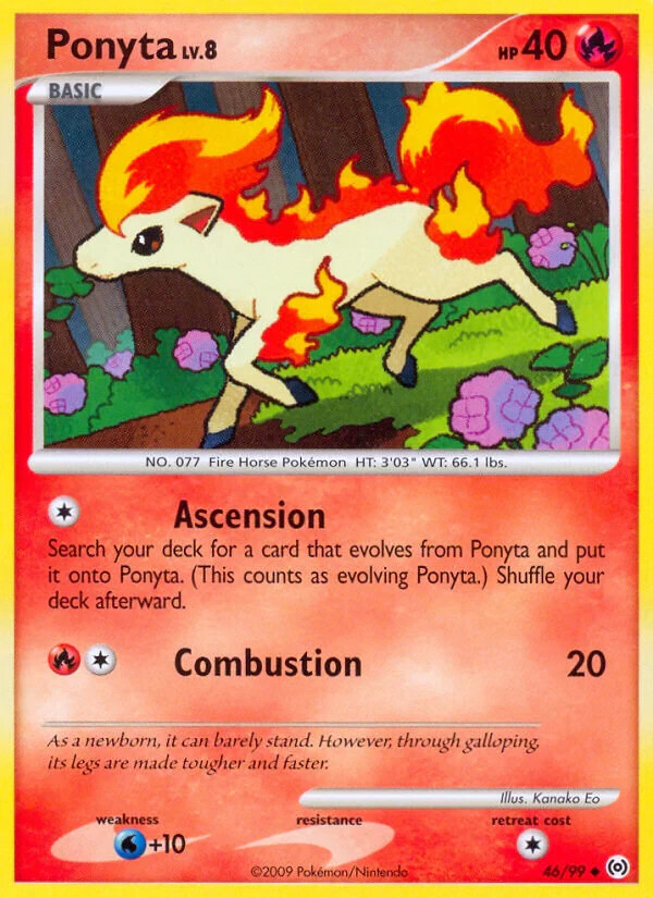 Ponyta 46/99 Platinum Arceus Pokemon Card - LP