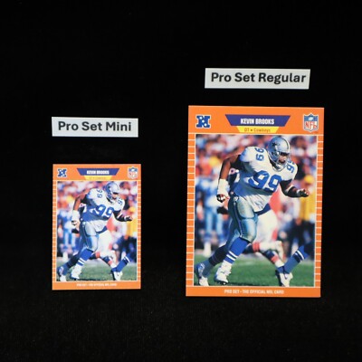 1989 Kevin Brooks RC Dallas Cowboys Pro Set Mini #88 ... See Description