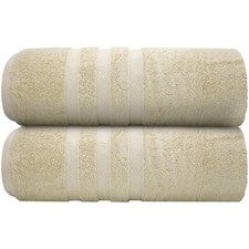 Luxury Extra Large Bath Towels, Set of 2, 100 Combed Cotton, 35x70 inches