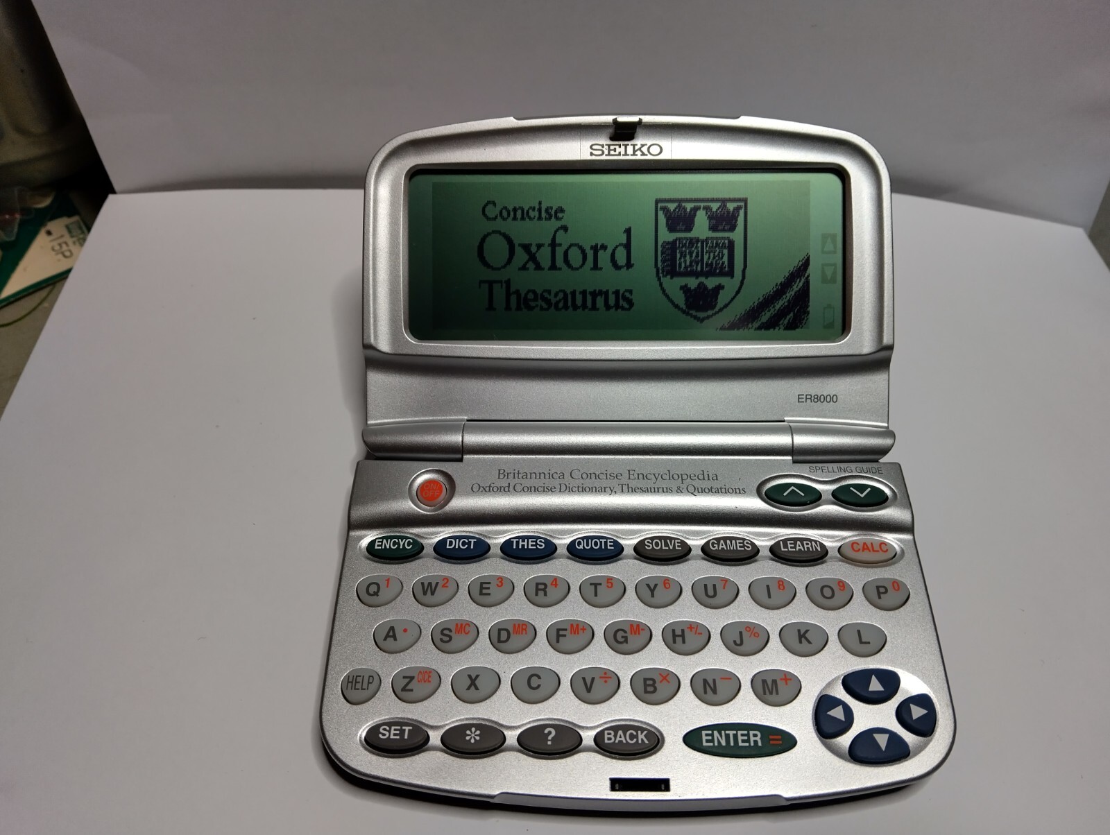 Seiko ER8000 Britannica encyclopedia & Oxford Concise Dictionary