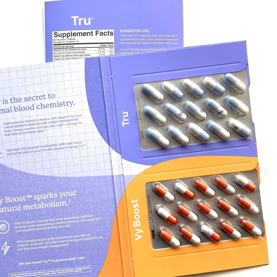 TruVision Health TruFix y TruControl (ahora Truvy Tru + VY) pérdida de peso 28 días Foto 3 de 4