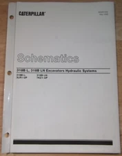 CATERPILLAR 318B L LN EXCAVATOR HYDRAULIC SYSTEMS SCHEMATIC DIAGRAM MANUAL