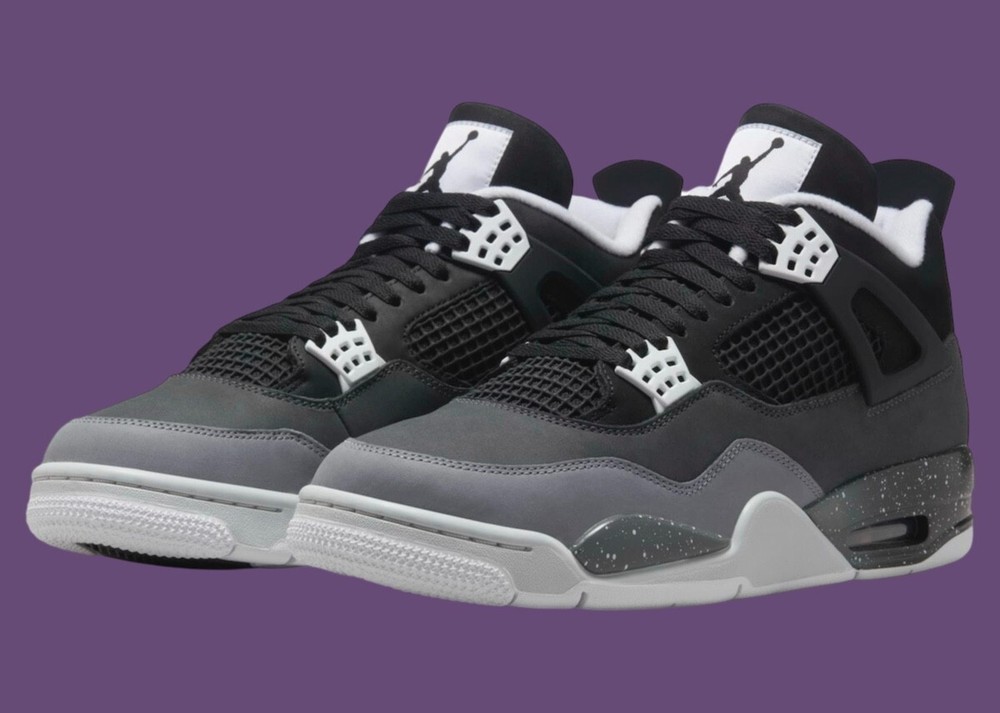 Nike Air Jordan 4 Retro Fear Black White FQ8138-002 Men's Shoes NEW IN HAND