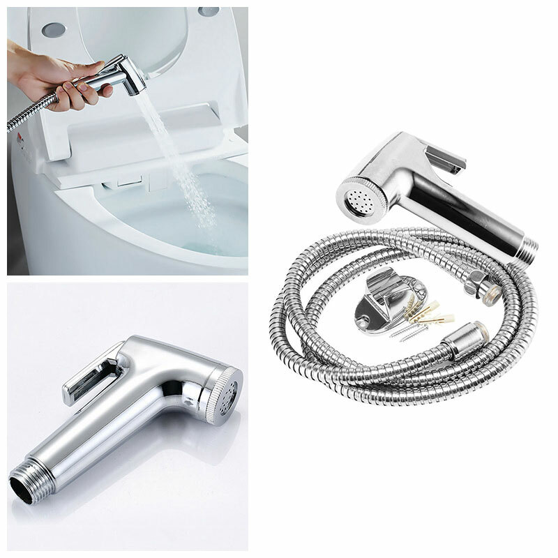 Chrome Bidet Shattaf Douche Spray Tap Hygienic Toilet Muslim Shower