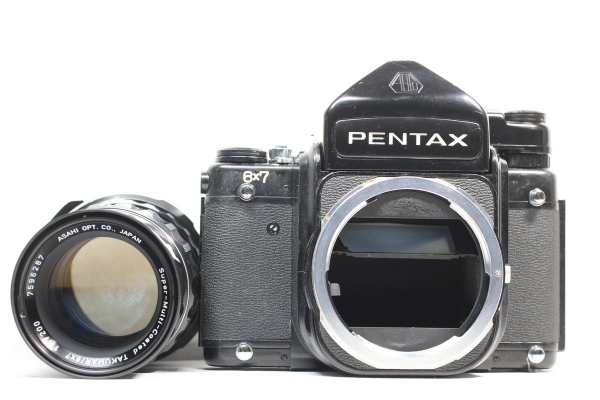 Pentax 6x7 67 Eye Level Medium Format Film Camera + Takumar