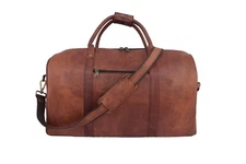 20" Duffle Bag Weekend Travel Aircabin Carryon Luggage Handbags Leather Holdall