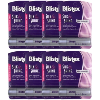 Blistex Silk & Shine: Smooth Lips with a Radiant Glow, Pack of 8
