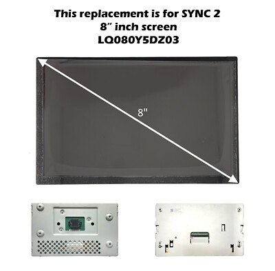 LCD Monitor Display Replacement for 2013-2014 Ford C-Max SYNC 2 Car Radio 8''