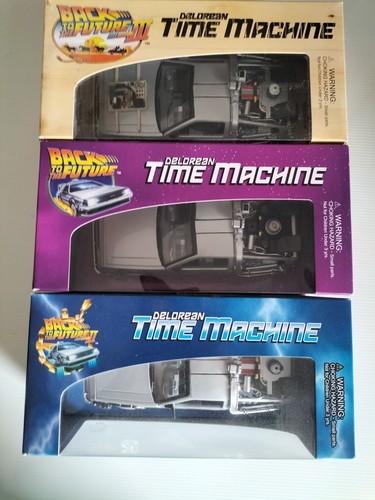 NIB SEALED Diecast Welly DELOREAN TIME MACHINE Back to the Future 1, 2, 3 1:24 - Picture 3 of 7