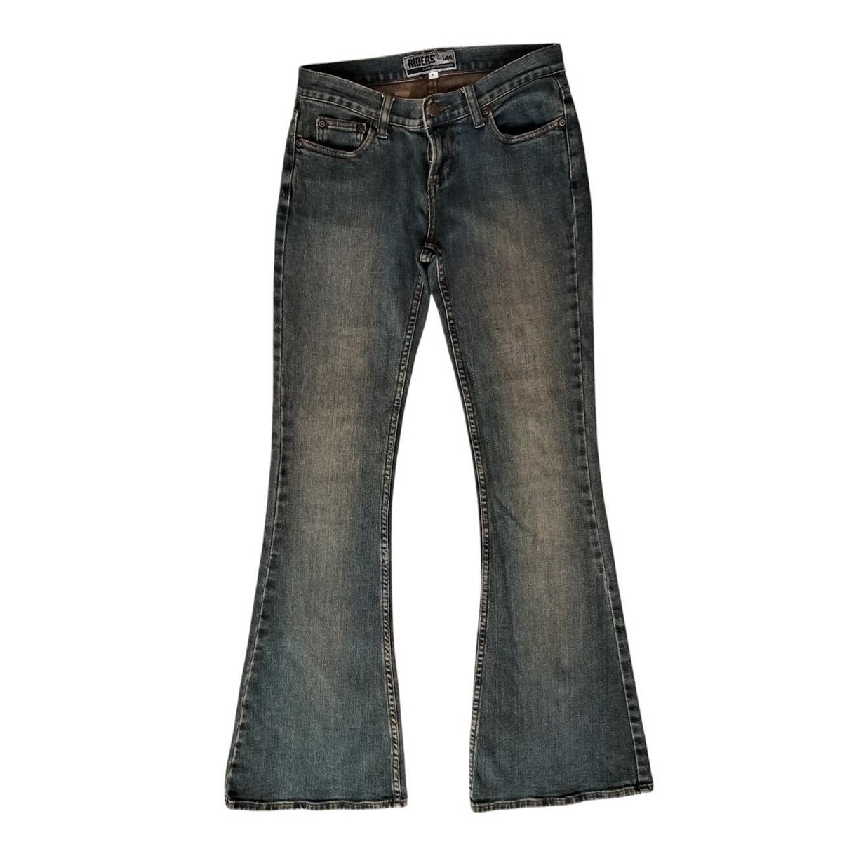 Vintage 00s Riders by Lee Bumster Superflare Low Rise Blue Jeans