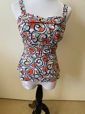 CAbi Keepsake Cami Tank Top Style 823 Zipper Back Size 4, EUC