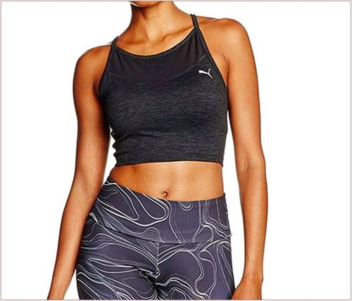 Puma ropa deportiva top corto camiseta t-shirt yoga fitness talla L 4056206052141 eBay