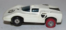 Aurora Tuff Ones Chaparral 2F Slot Car with AJ's Red Sponge Rear Tires Wheels