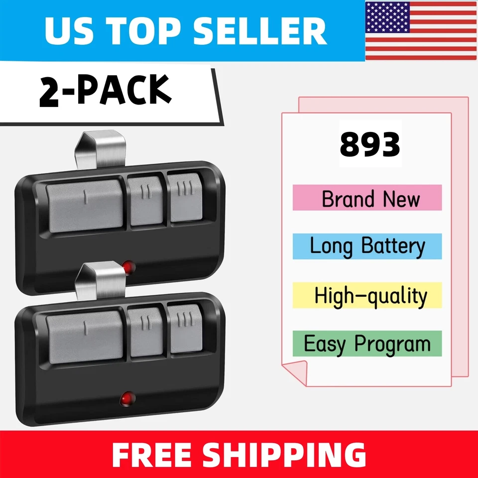 Abridor remoto LiftMaster puerta de garaje para Chamberlain 893LM 893MAX Foto 2 de 4