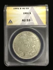 1901 $1 Morgan Silver Dollar ANACS AU 53 RARE Semi Key Date