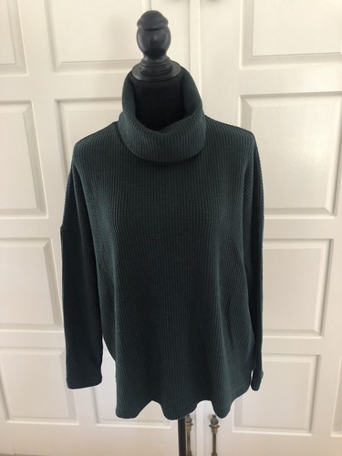 Women's Old Navy Hunter Green Cowl Neck 