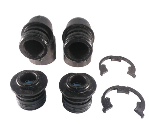 Kinetico Water Softener Mach 90 Elbow Connectors w/Shark-bite Adapters and Clips