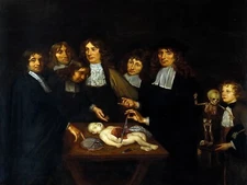 11042.Decor Poster..Vintage Interior wall design.Bizarre painting.Child autopsy