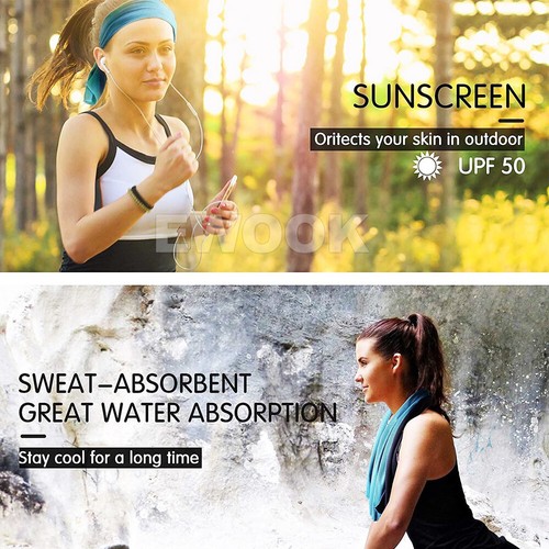 Instant Cooling Towel ICE Cold Cycling Jogging Gym Sports Outdoor Chilly Cool - Picture 12 of 22