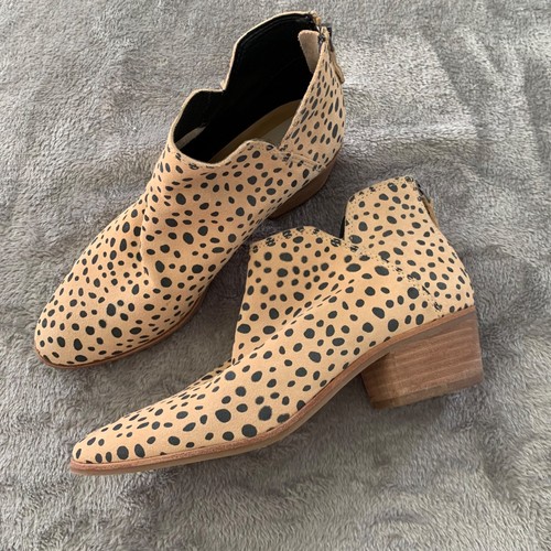 Dolce Vita Animal Print Ankle Booties 