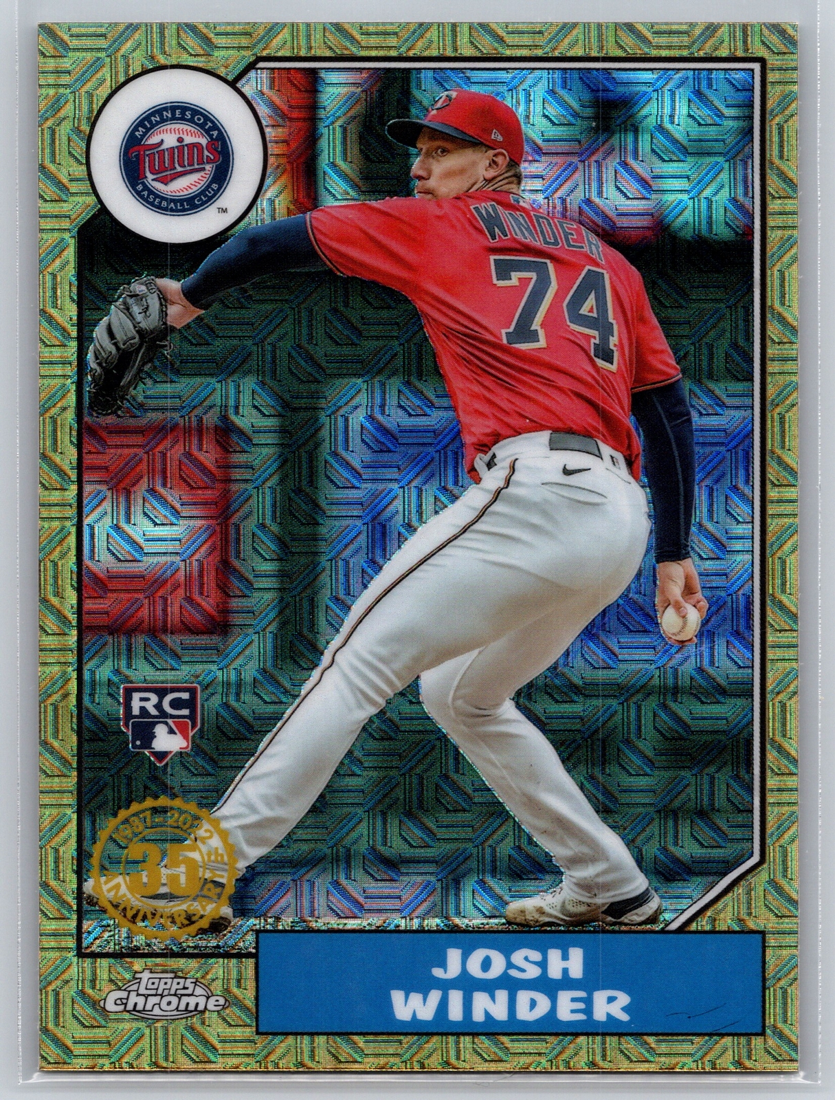 2022 Topps Update #T87C-48 Josh Winder 1987 Topps Mojo Silver Pack