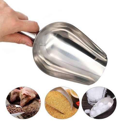 Pet Food Shovel Stainless Steel Dog Feeding Shovel Cat Dry Food Scoop Large Capa
