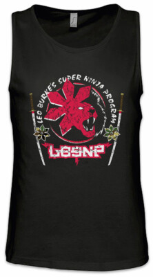 Super Ninja Program Herren Tank Top American Movie USA Fighter Film Eighties