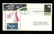 US FDC #1371 Space City Cover Society NIM 1969 Houston TX Apollo 8 Space Combo 