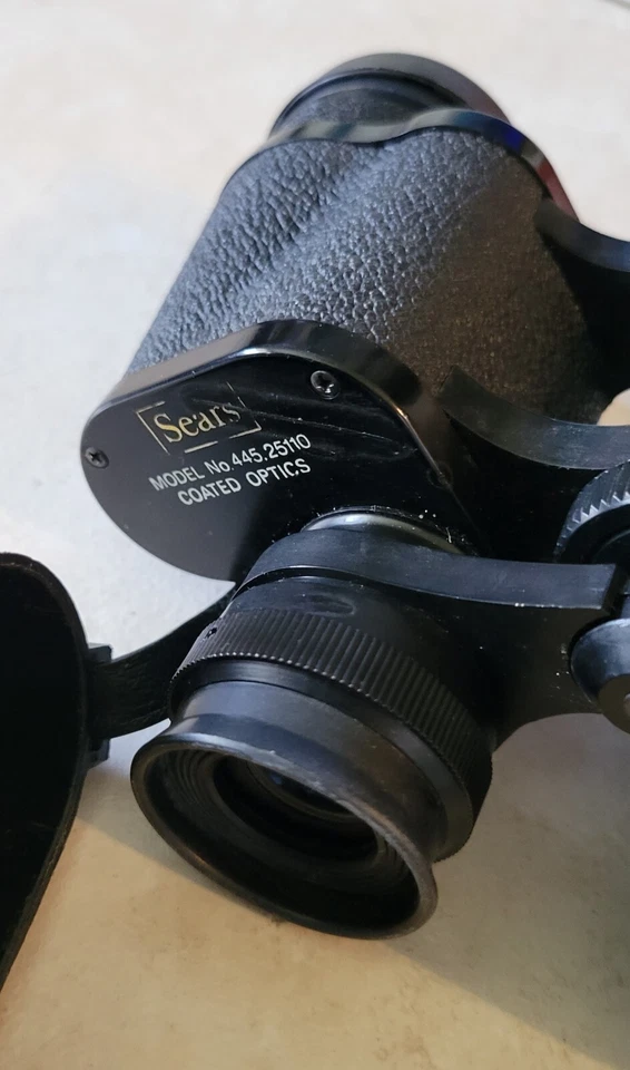 Vintage Sears Binoculars with case model 445.25110 Coated Optics 7×35mm. - Image 3 of 4