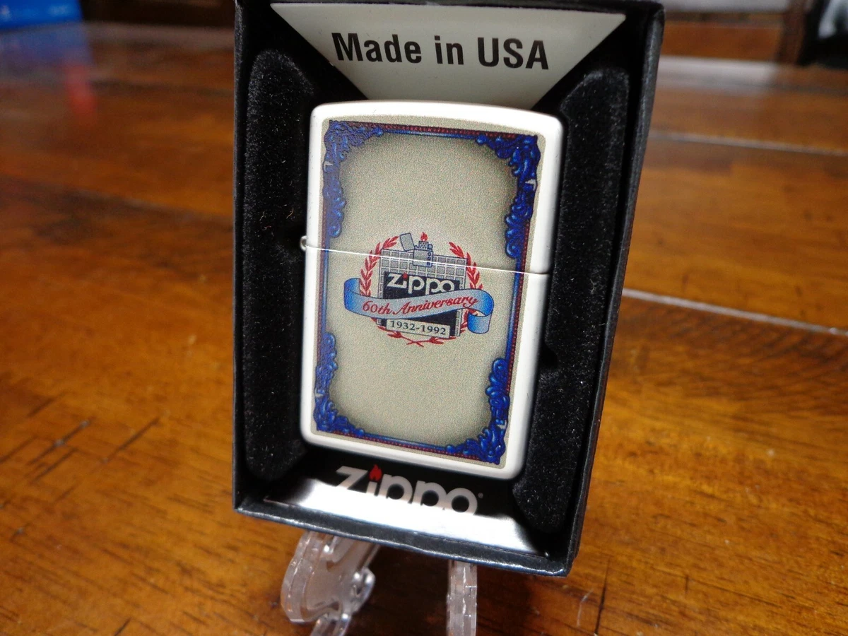 ZIPPO 60TH ANNIVERSARY COTY BOX DESIGN ZIPPO LIGHTER MINT IN BOX