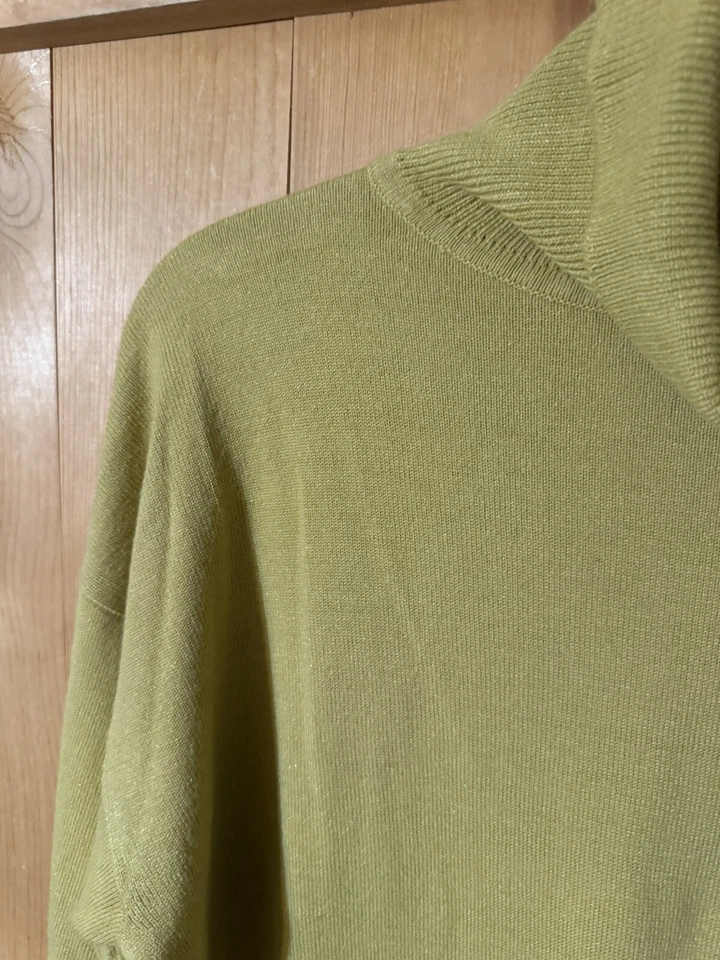 "Suéter cuello alto cachemir años 70 de colección talla AMARILLO MEDIO unisex 44""" Foto 4 de 4